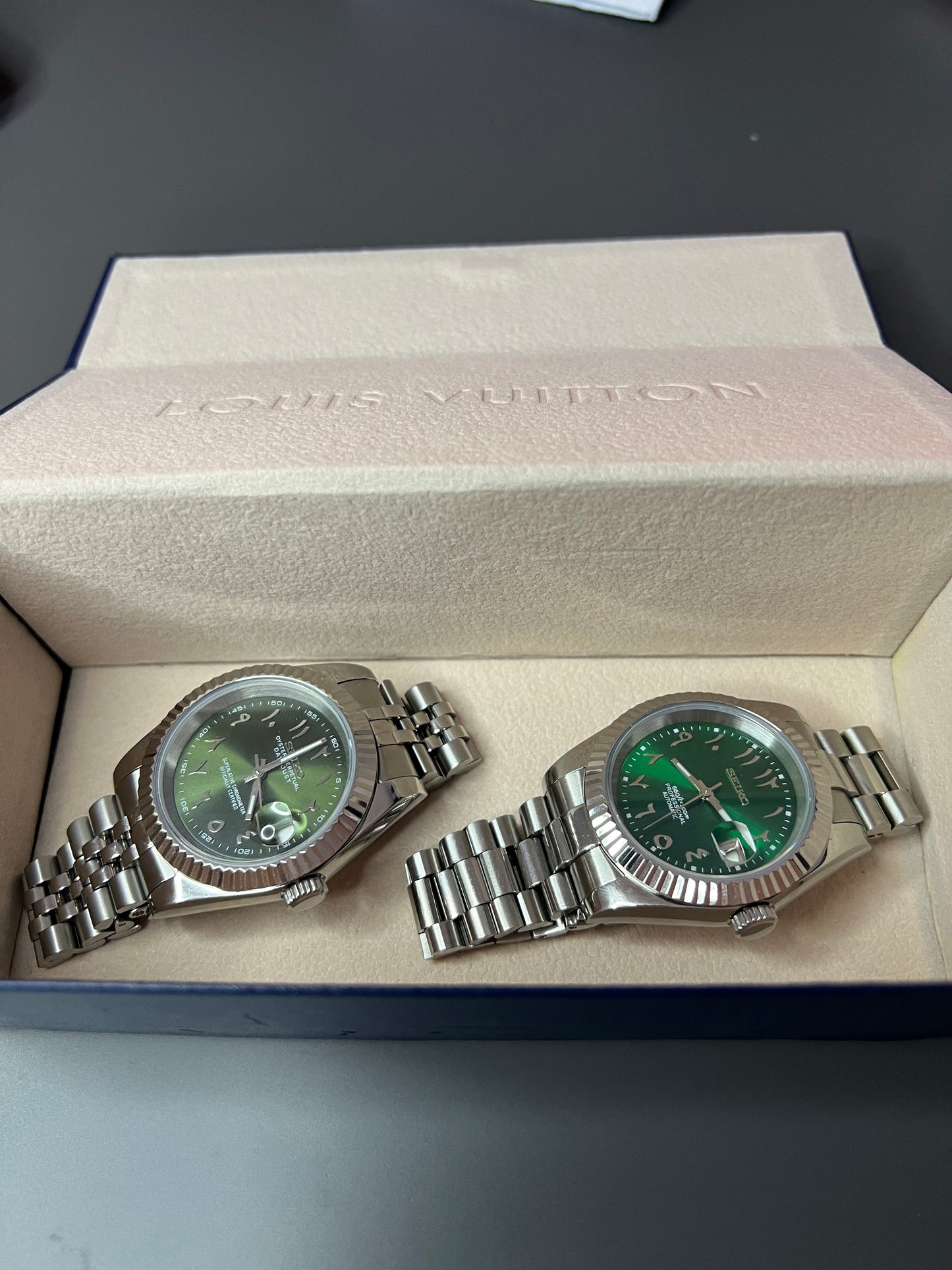 GREEN ARABIC - CUSTOM SEIKO NH35  40mm AUTOMATIC WATCH